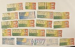 20 Jerry Garcia Band Concert Ticket Stubs 80 81 82 83 87 89 91 Most with Set Lists