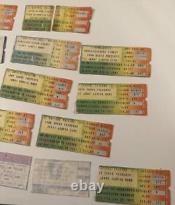 20 Jerry Garcia Band Concert Ticket Stubs 80 81 82 83 87 89 91 Most with Set Lists