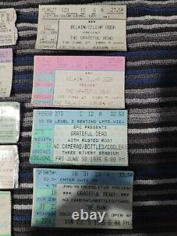 20 x Vintage Grateful Dead Concert Ticket Stub Lot 1990's