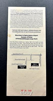 2000 SOUL TRAIN AWARDS PRINCE / WHITNEY HOUSTON Hologram Concert Ticket Stub