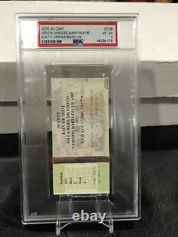 2005 50 Cent Concert Ticket Stub Verizon Wireless Amphitheatre PSA 4 Pop 1