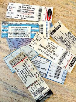 2006 2017 Bob Dylan Concert Ticket Stub Lot of 8 Seattle & BC, Canada