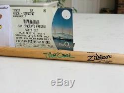 2009 Green Day TRE COOL Stage Used Concert Tour Drumstick with TICKET STUB Genuine