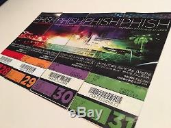 2009 PHISH Concert Ticket Stub Lot of 4 MIAMI FLORIDA Sunset Wall Collage Mural