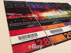 2009 PHISH Concert Ticket Stub Lot of 4 MIAMI FLORIDA Sunset Wall Collage Mural