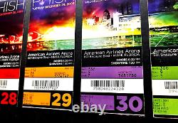 2009 PHISH LOT OF 4 Concert Ticket Stubs AMERICAN AIRLINES ARENA MIAMI FLORIDA