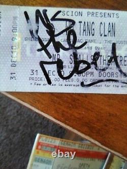 2010 WoTangClan December 30th Concert Ticket Autographed By The Rebel