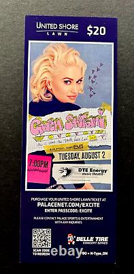 2016 GWEN STEFANI NO DOUBT Concert LOT OF 22 Ticket stubs CLARKSTON MICHIGAN MI