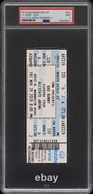 2019 BAD BUNNY / Nov19 X-100PRE Tour PSA 9 Concert Ticket Stub