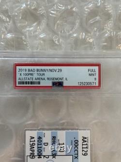 2019 BAD BUNNY / Nov19 X-100PRE Tour PSA 9 Concert Ticket Stub