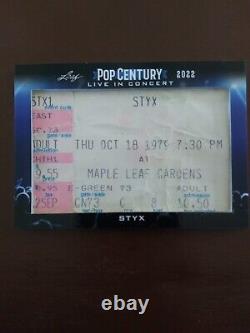 2022 Leaf Pop Century Live In Concert Styx 1979