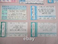 28 Grateful Dead Jerry Garcia Concert Ticket Stubs 1991, 1992, 1993, 1994 Lot