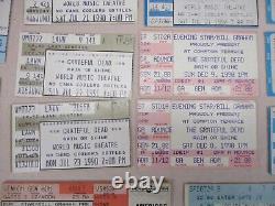 28 Grateful Dead Jerry Garcia Concert Ticket Stubs 1991, 1992, 1993, 1994 Lot