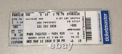 3/11/20 PANDEMIC Las Vegas MGM 311 DAY 2020 Pandemic Concert Ticket Stub PSA 10