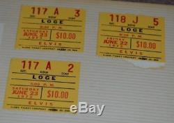 3 Elvis Presley Concert Ticket Stubs 6/23/73 Nassau Coliseum 31 Photos Negatives