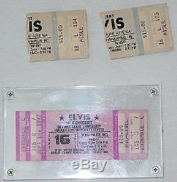 3 Rare Elvis Presley Concert Stubs / Ticket-last Concert Live &cancelled Concert