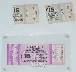 3 Rare Elvis Presley Concert Stubs / Ticket-last Concert Live &cancelled Concert