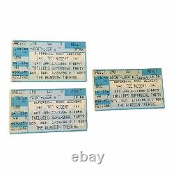 (3) TED NUGENT Super Bowl Rock Weekend Concert Ticket Stubs Aladdin Theatre 1996