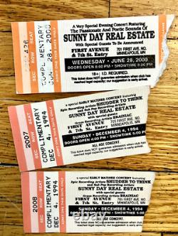 33 Concert Ticket Stubs + Signed VIP Pass-Pink Floyd, U2, SRV, Punk, Stones