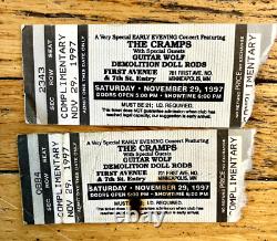 33 Concert Ticket Stubs + Signed VIP Pass-Pink Floyd, U2, SRV, Punk, Stones