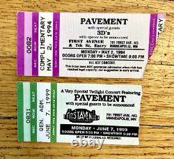 33 Concert Ticket Stubs + Signed VIP Pass-Pink Floyd, U2, SRV, Punk, Stones