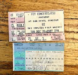 33 Concert Ticket Stubs + Signed VIP Pass-Pink Floyd, U2, SRV, Punk, Stones