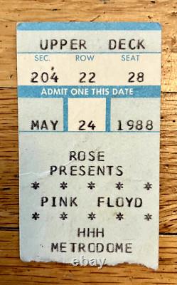 33 Concert Ticket Stubs + Signed VIP Pass-Pink Floyd, U2, SRV, Punk, Stones