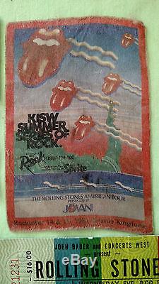 34 Concert Ticket Stubs Rolling Stones Alice Cooper Guns N Roses Santana ZZ Top+