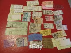 37 concert ticket stubs Zappa EC Willie Who MOODY BLU Hoople ELO ELP Elton MAC