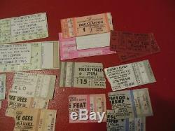 37 concert ticket stubs Zappa EC Willie Who MOODY BLU Hoople ELO ELP Elton MAC