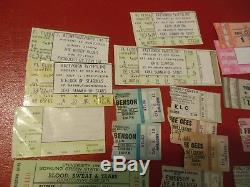 37 concert ticket stubs Zappa EC Willie Who MOODY BLU Hoople ELO ELP Elton MAC