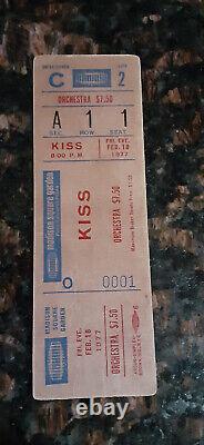 (4) Kiss Ticket Stubs (First Concert MSG 2.18.77) / 12.14.77-12.15.77-12.16.77