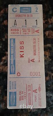 (4) Kiss Ticket Stubs (First Concert MSG 2.18.77) / 12.14.77-12.15.77-12.16.77