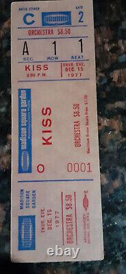 (4) Kiss Ticket Stubs (First Concert MSG 2.18.77) / 12.14.77-12.15.77-12.16.77