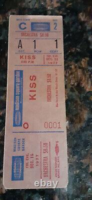 (4) Kiss Ticket Stubs (First Concert MSG 2.18.77) / 12.14.77-12.15.77-12.16.77