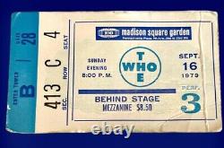 (4) The Who Concert Ticket Stub Msg, Shea Stadium, Centrum Worcester, Ma, N. J