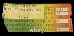 (4) The Who Concert Ticket Stub Msg, Shea Stadium, Centrum Worcester, Ma, N. J