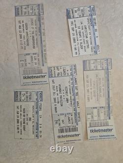 5 Concert Ticket Stubs Justin Timberlake Sounds Of The Underground Ozzfest 2004