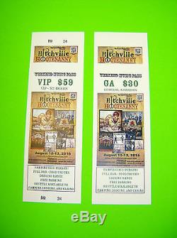 500 Custom Printed Tickets Event Concert Raffle, Full Color, Perforated Stub