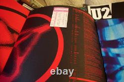 6 U2 CONCERT TOUR & POSTER BOOK LOT w TICKET STUBS POPMART, ELEVATION VERTIGO