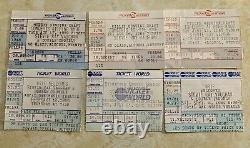 6 VINTAGE Stevie Ray Vaughan Concert ticket stubs-6 Consequent Years 1984-1989