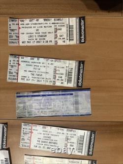 60+ Concert Ticket Stubs VIP LA Forum Hollywood Bowl U2 Van Halen Grateful Dead