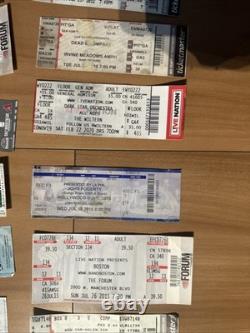 60+ Concert Ticket Stubs VIP LA Forum Hollywood Bowl U2 Van Halen Grateful Dead