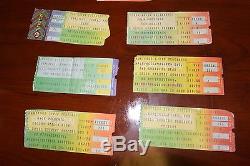(7) Vintage Concert Tickets Stubs WoW! Free Shipping