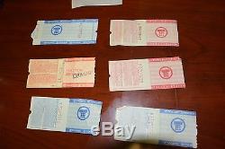 (7) Vintage Concert Tickets Stubs WoW! Free Shipping