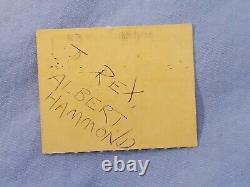 8-10-1973 T REX Concert Ticket Stub CIVIC THEATRE SAN DIEGO Californi Marc Bolan