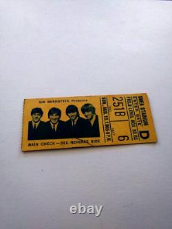 8/15/1965 Beatles Original & Authentic Concert Ticket Stub @shea Stadium Ny