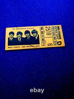 8/15/1965 Beatles Original & Authentic Concert Ticket Stub @shea Stadium Ny