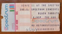 8/29/ 1978 BLACK SABBATH (Ozzy) VAN HALEN ROTH PHILADELPHIA CONCERT TICKET STUB