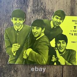 8/3/64 The Beatles Movie Complete Concert Ticket Stub! Irvine Theatre, Illinois